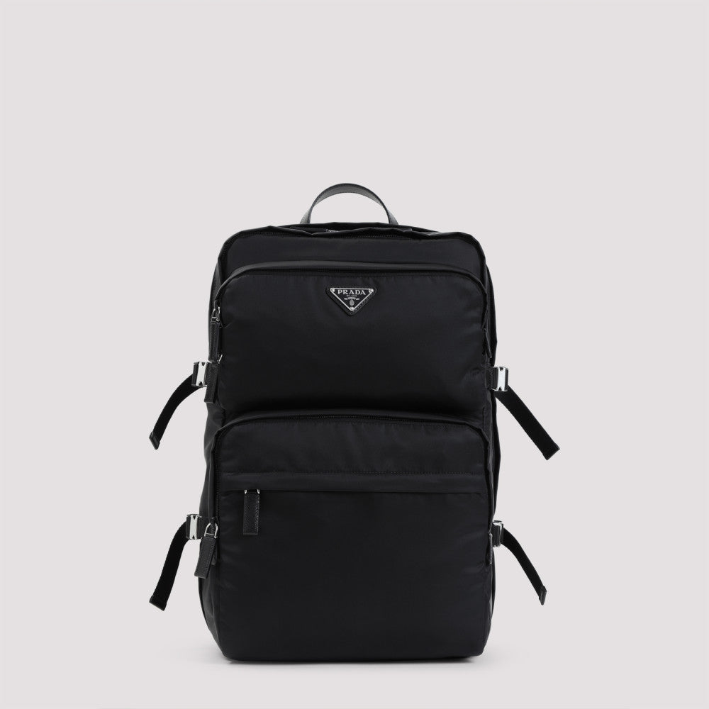 Black Triangle Logo Backpack 2