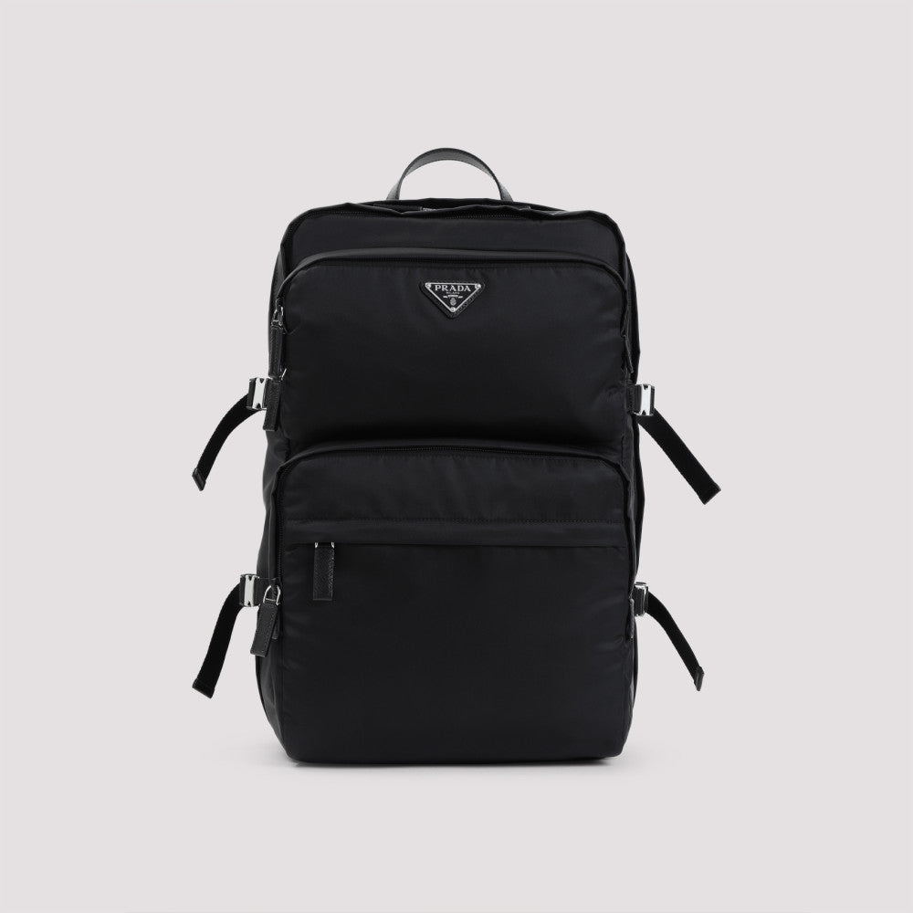 Black Triangle Logo Backpack 3