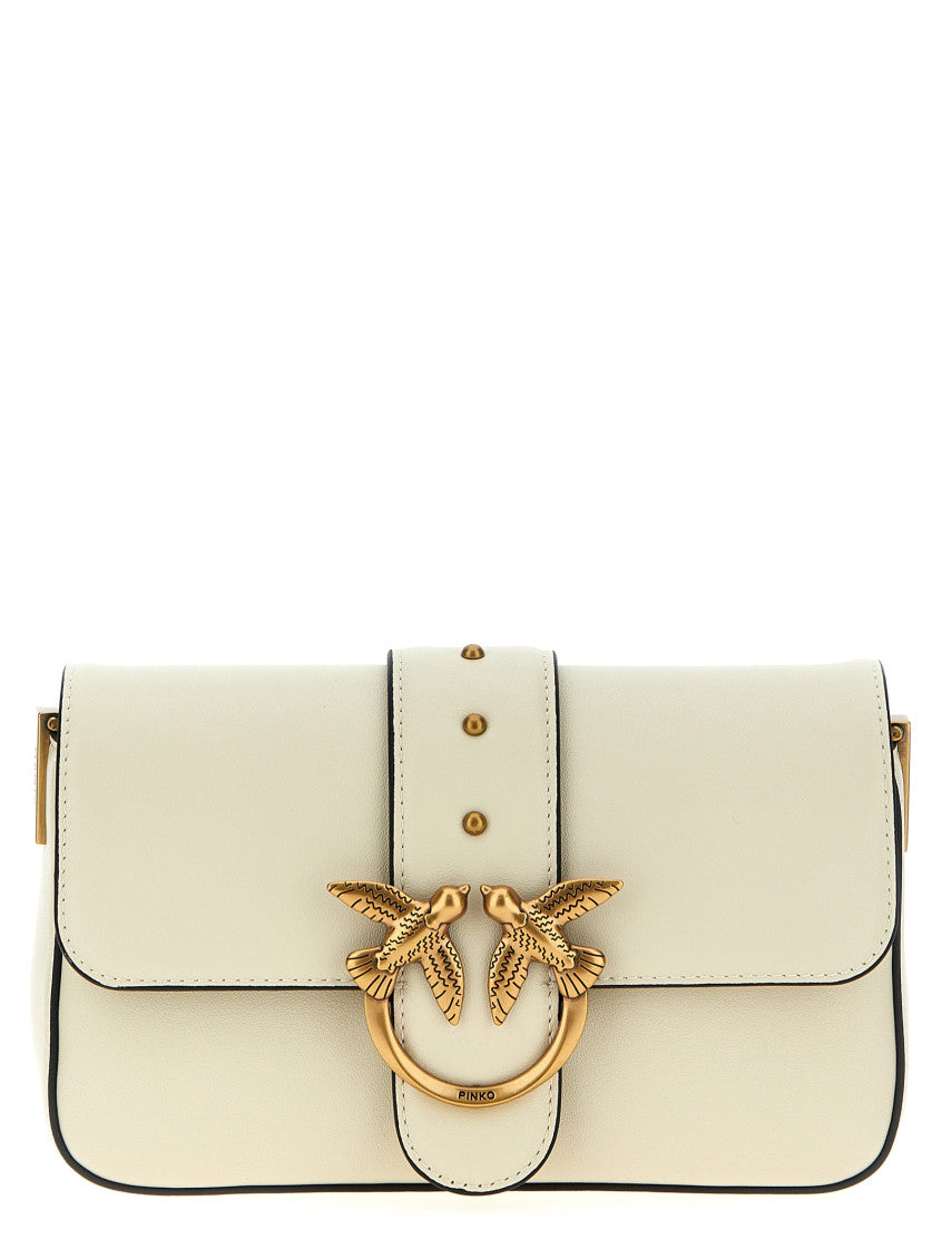 White 'Love One Mini' crossbody bag 1