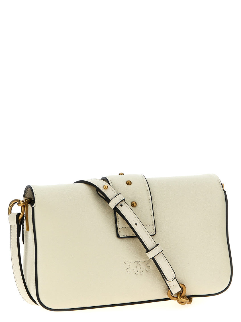 White 'Love One Mini' crossbody bag 3