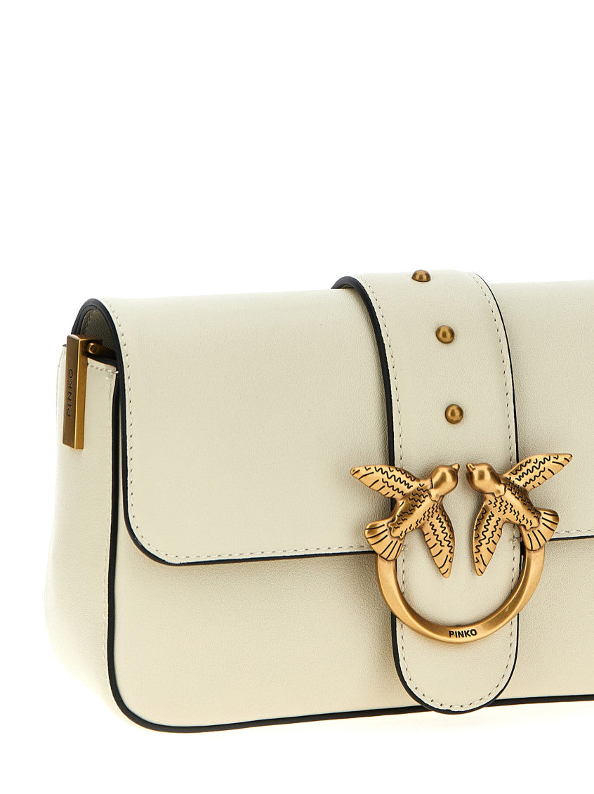 White 'Love One Mini' crossbody bag 4