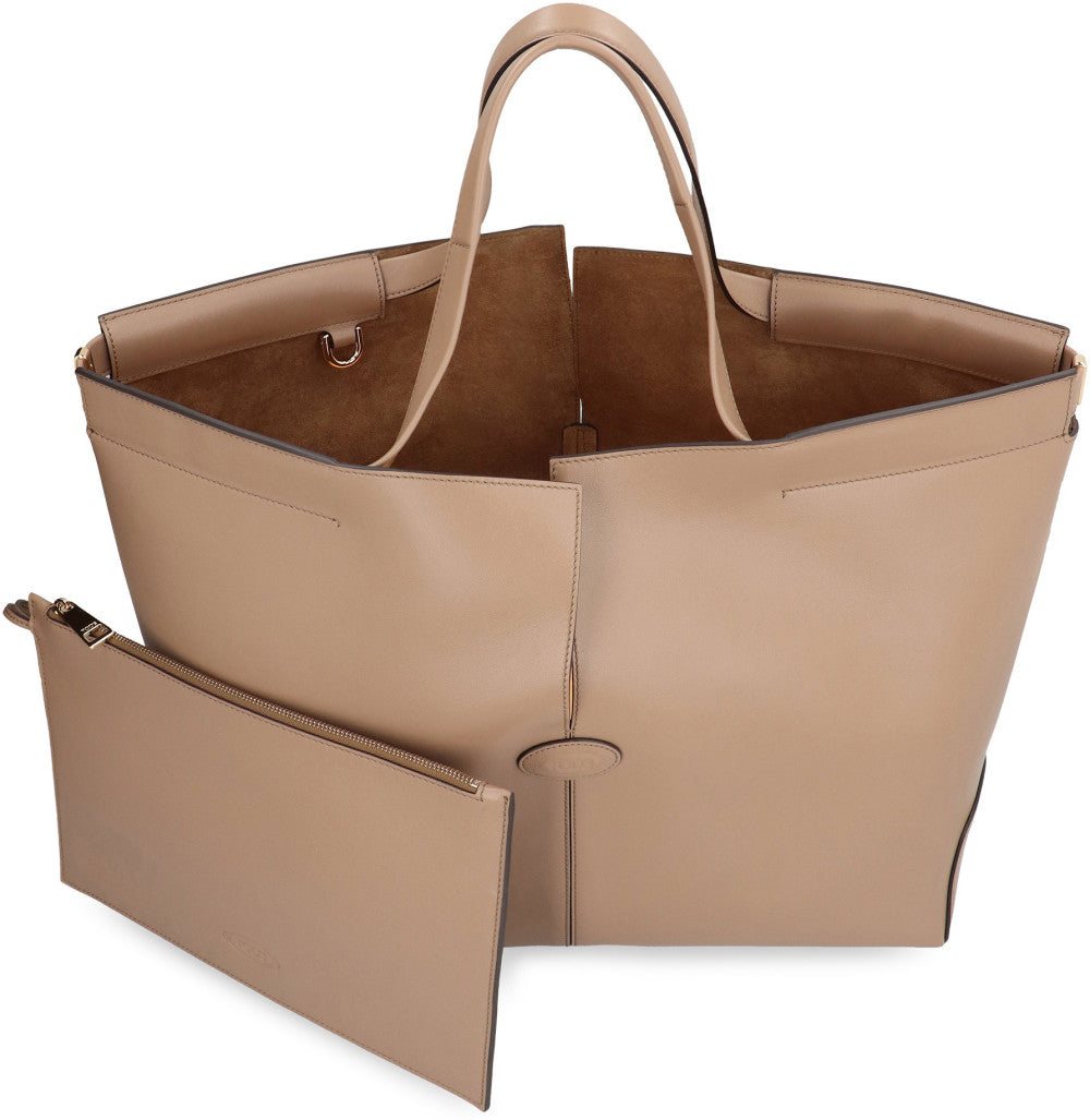 Brown Folio Large Tote 5