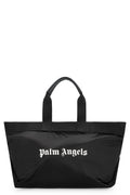 Black Logo Top Zip Large Tote 1