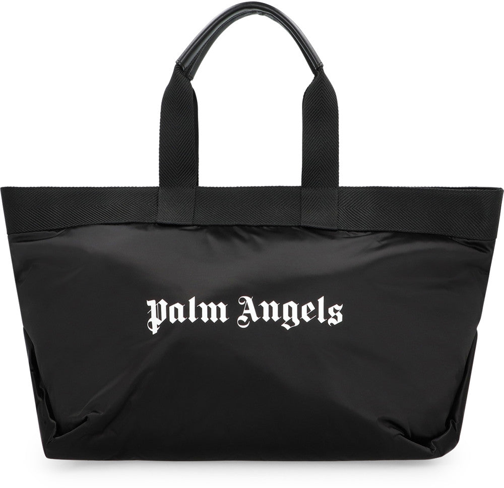 Black Logo Top Zip Large Tote 2