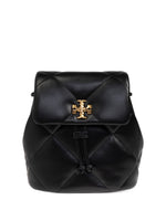 Black Kira Diamond Quilt Mini Backpack 1