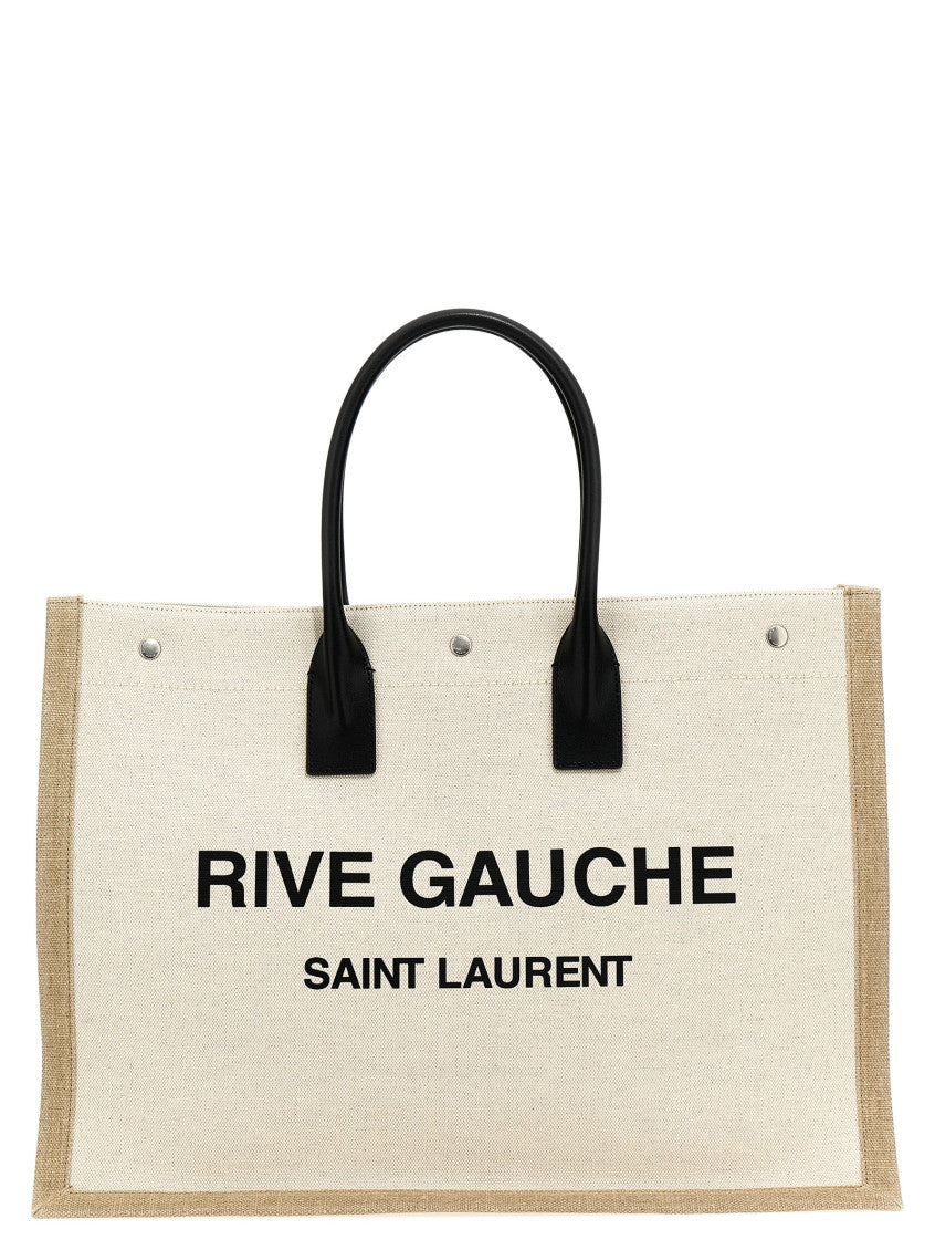 White 'Rive Gauche' Tote Bag 1