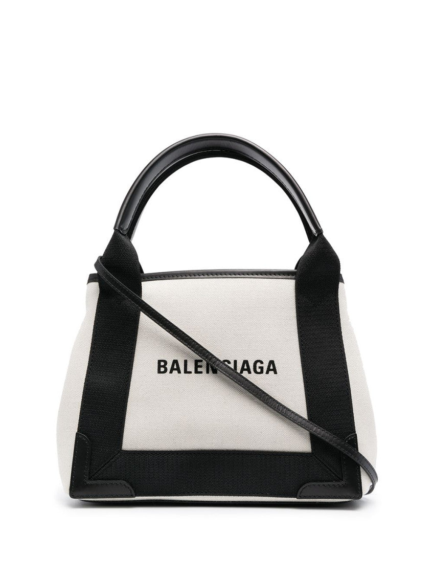 White Navy Cabas Xs Satchel Bag 1