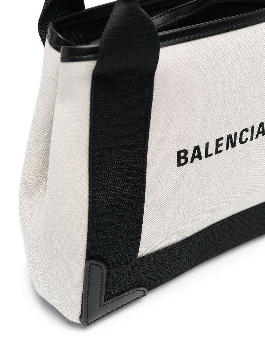 White Navy Cabas Xs Satchel Bag 9