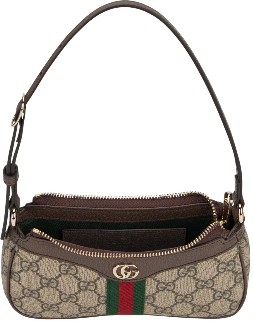 Beige Ophidia Mini Shoulder Bag 5