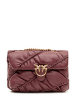 Burgundy Love Birds Small Shoulder Bag 1