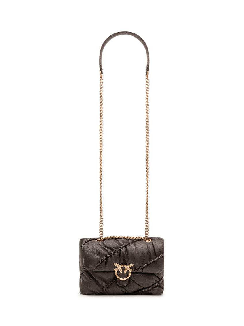Brown Love Birds Mini Shoulder Bag 2
