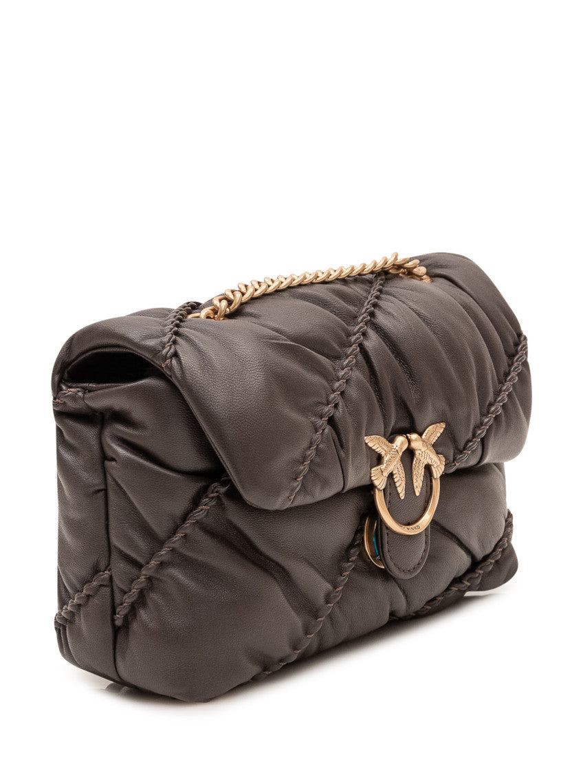 Brown Love Birds Mini Shoulder Bag 3