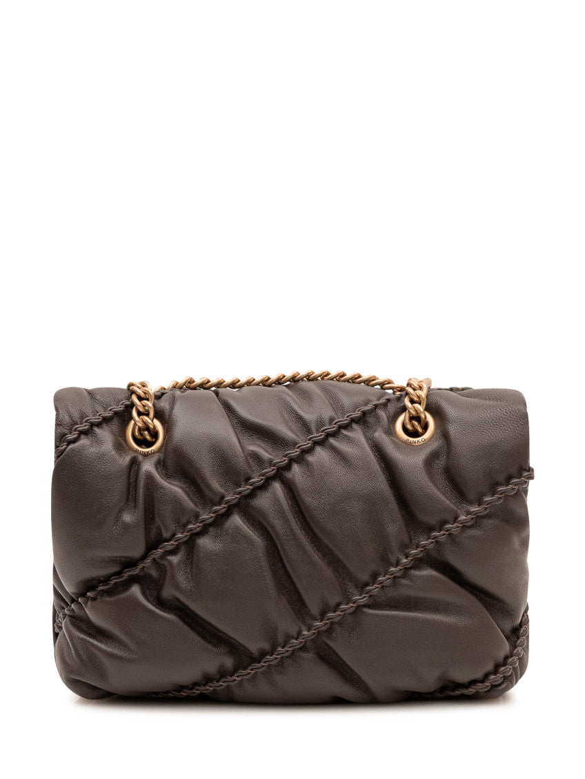 Brown Love Birds Mini Shoulder Bag 4