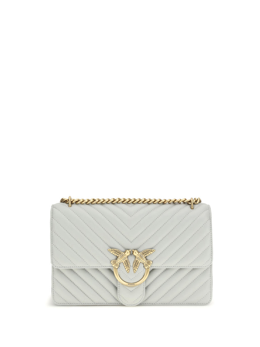 Light Grey Love One Medium Shoulder Bag 1