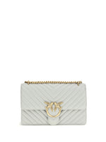 Light Grey Love One Medium Shoulder Bag 1