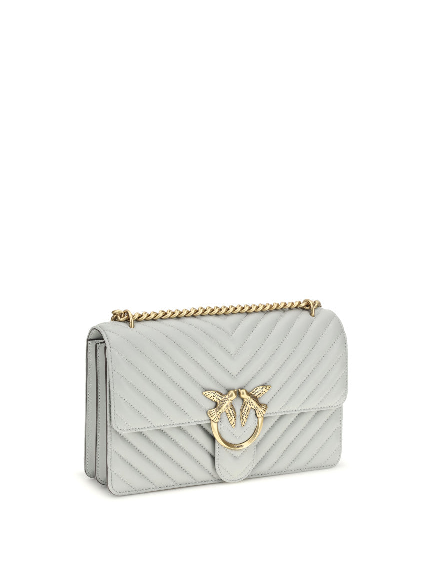 Light Grey Love One Medium Shoulder Bag 2