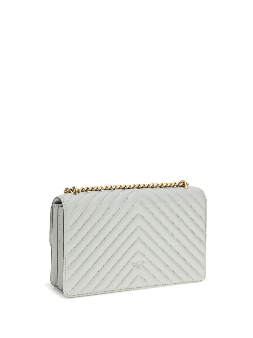 Light Grey Love One Medium Shoulder Bag 3