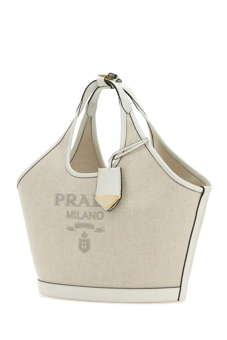 Sand logo-print medium tote bag 2