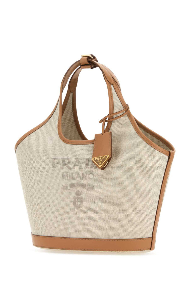 Sand logo-print medium tote bag 2