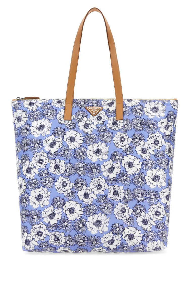 Blue Re-Nylon Tote Bag 1