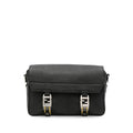 Black Textured Small Shoulder Bag 1