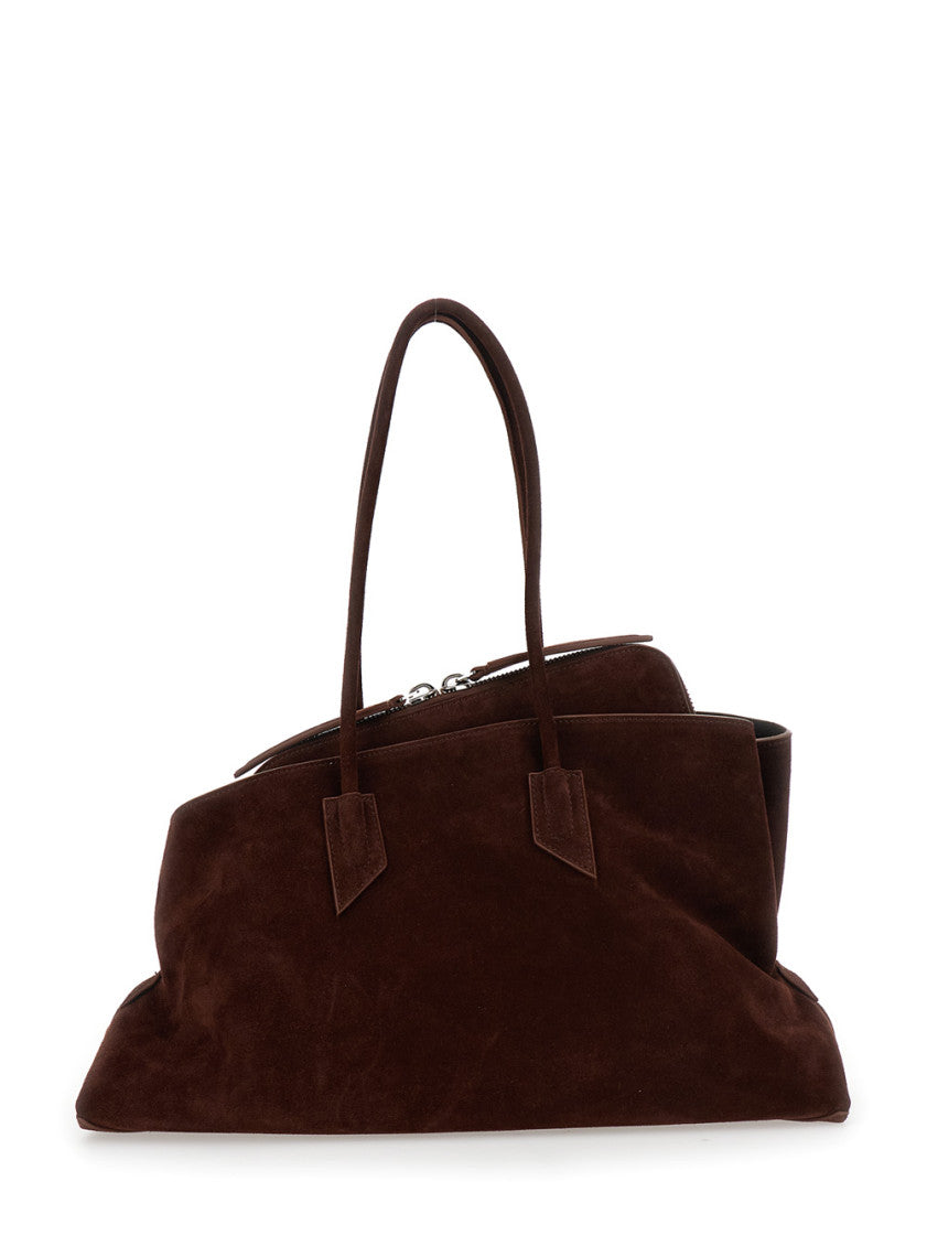 Brown La Passeggiata Top Zip Medium Tote 2