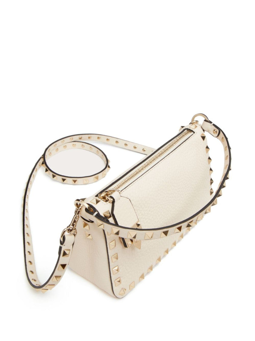 White Rockstud Small Shoulder Bag 2