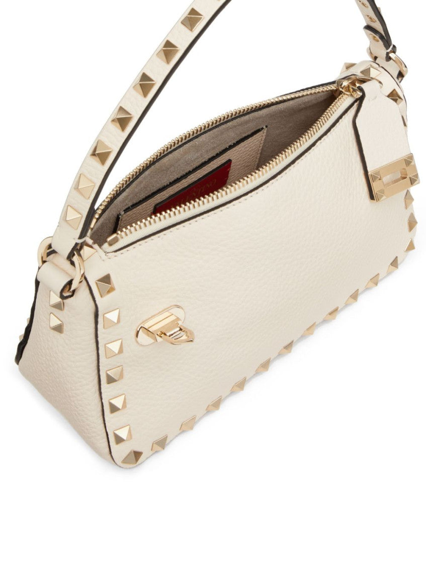 White Rockstud Small Shoulder Bag 3