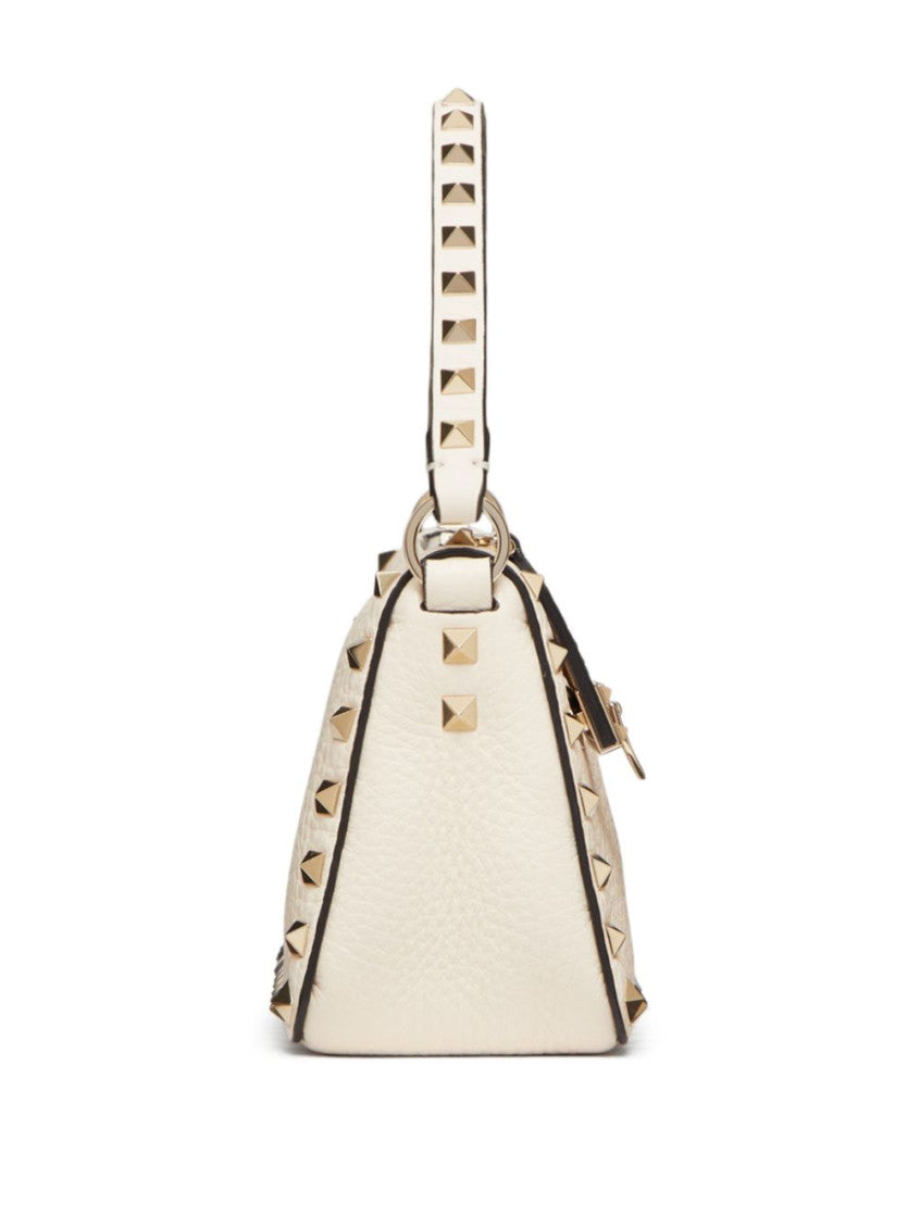 White Rockstud Small Shoulder Bag 6