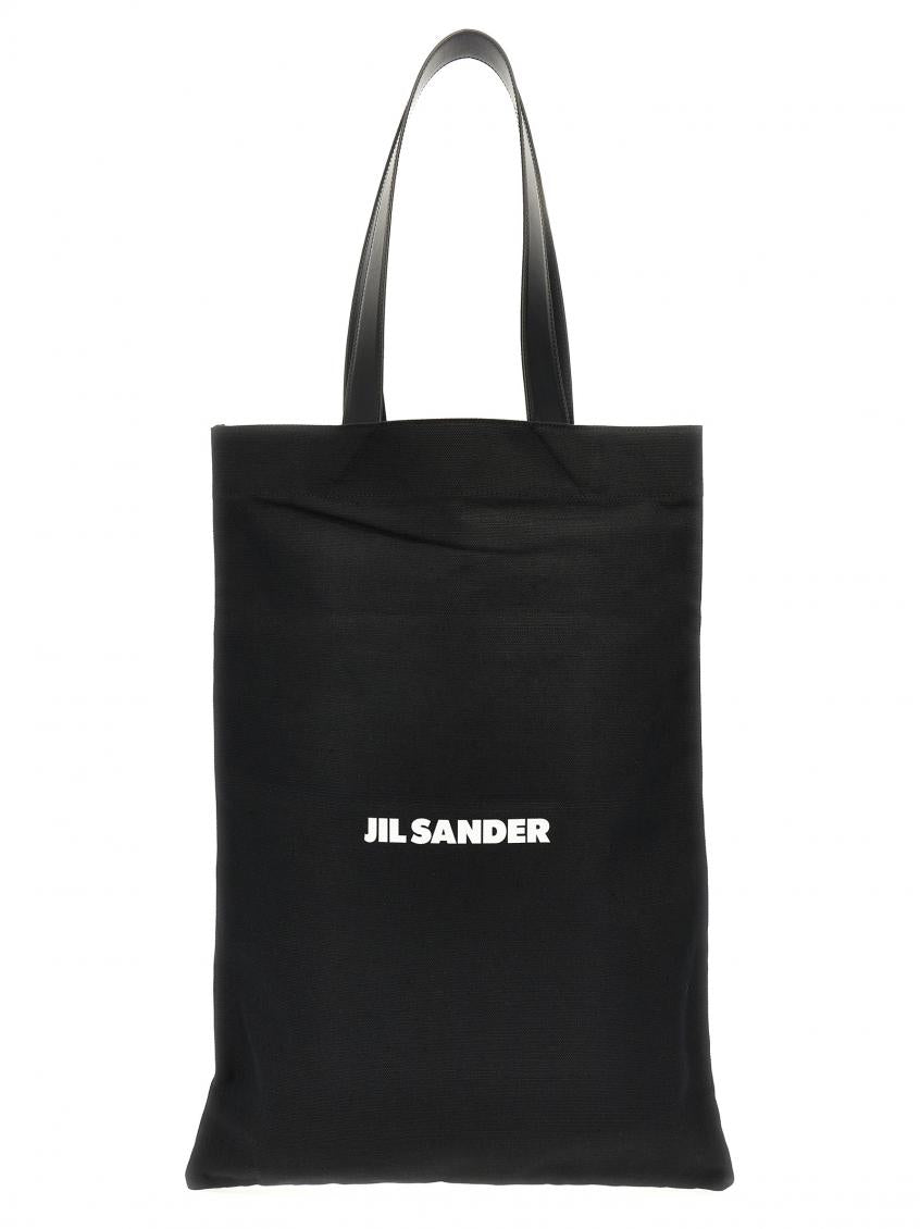 Black Flat Shopper large shopping bag 2