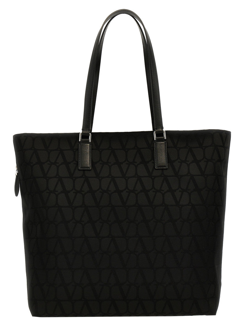 Black Toile Iconographe Top Zip Tote 1