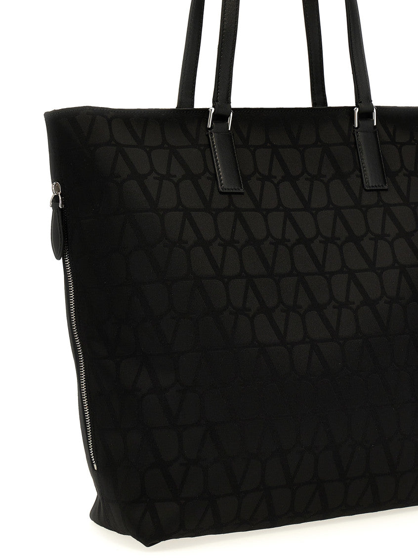Black Toile Iconographe Top Zip Tote 3