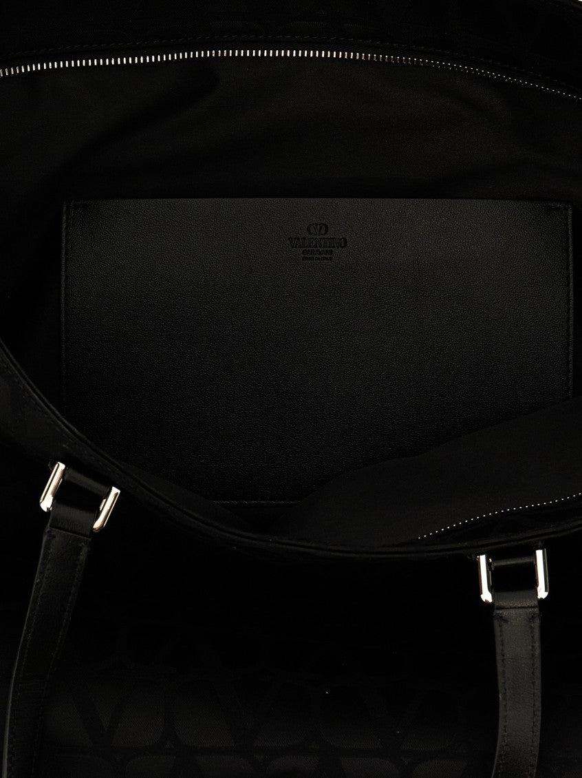 Black Toile Iconographe Top Zip Tote 4