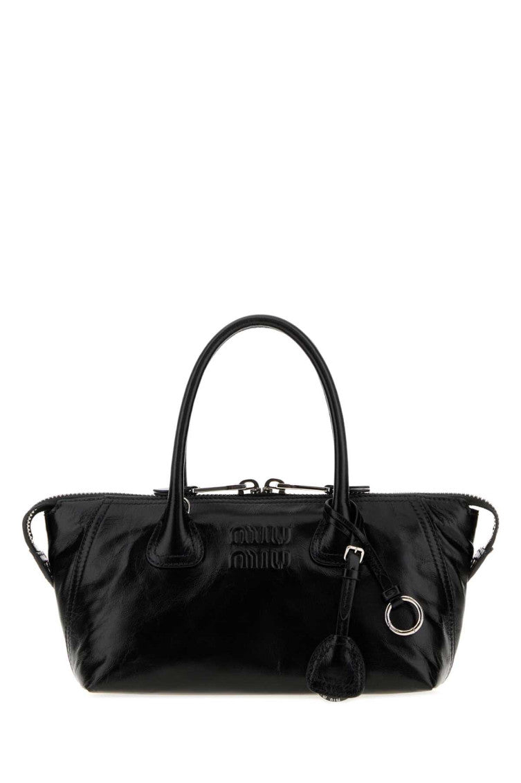 Black  Logo Large Shoulder Bag 1