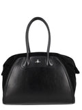 Black Shirley Top Zip Large Tote 1