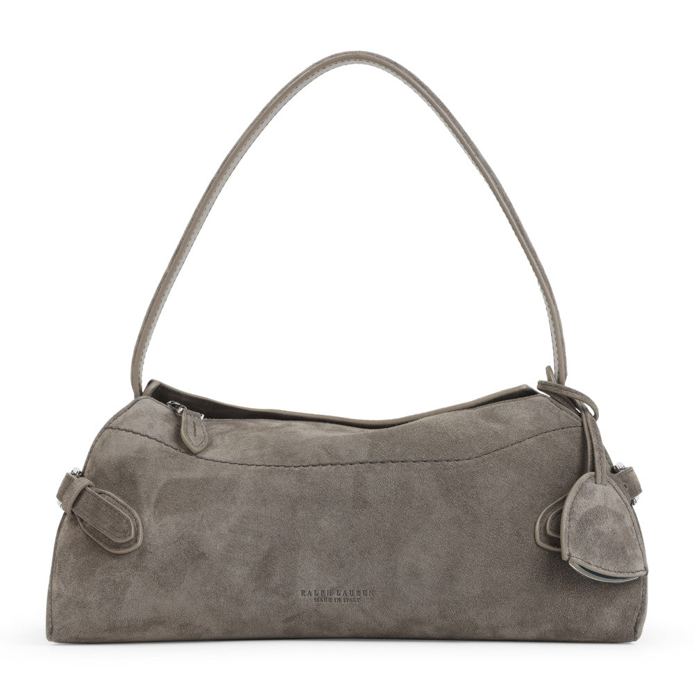 Taupe Logo Medium Shoulder Bag 1