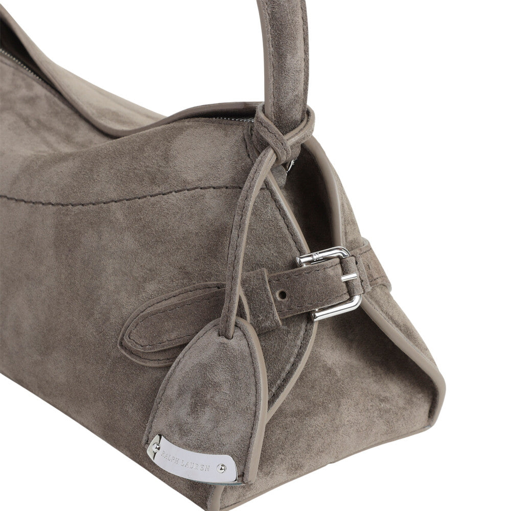 Taupe Logo Medium Shoulder Bag 3