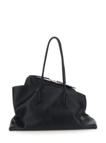 Black La Passeggiata Top Zip Medium Tote 1