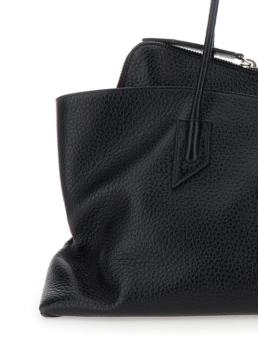 Black La Passeggiata Top Zip Medium Tote 3