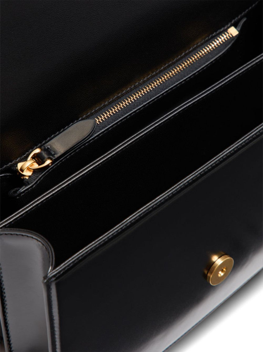 Black Vain leather shoulder bag 3