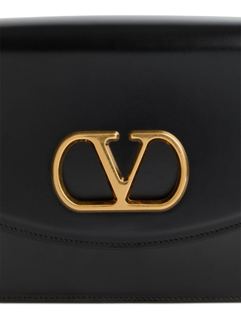 Black Vain leather shoulder bag 4