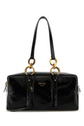 Black Logo Top Zip Tote 1