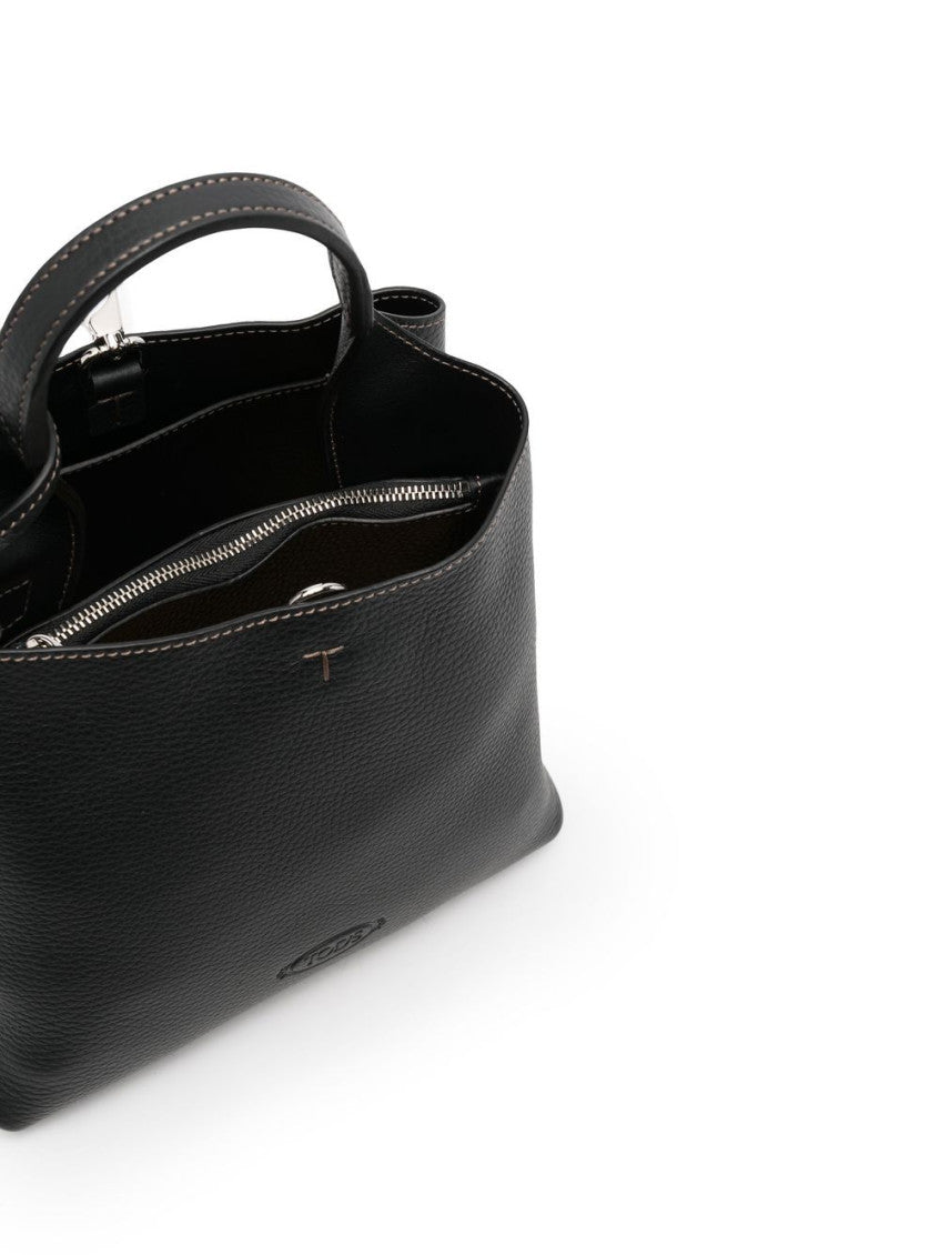 Black T Timeless leather mini handbag 3