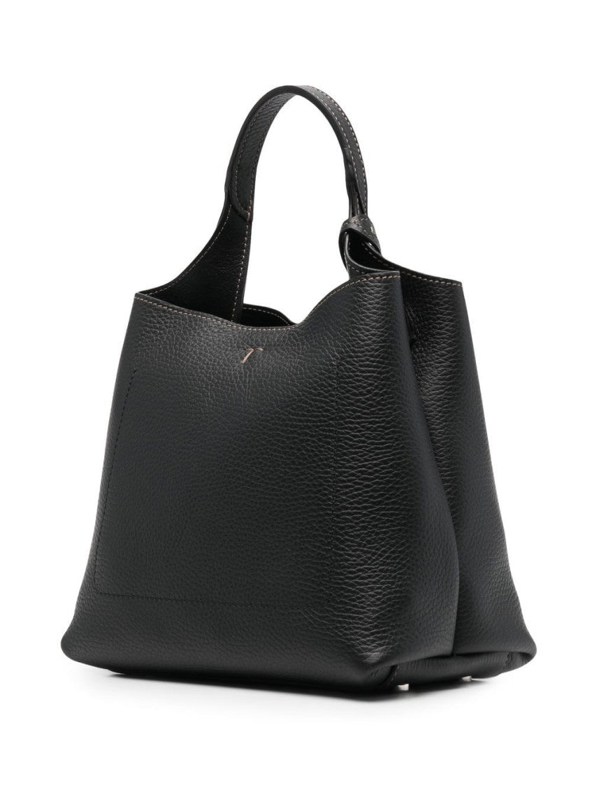 Black T Timeless leather mini handbag 5