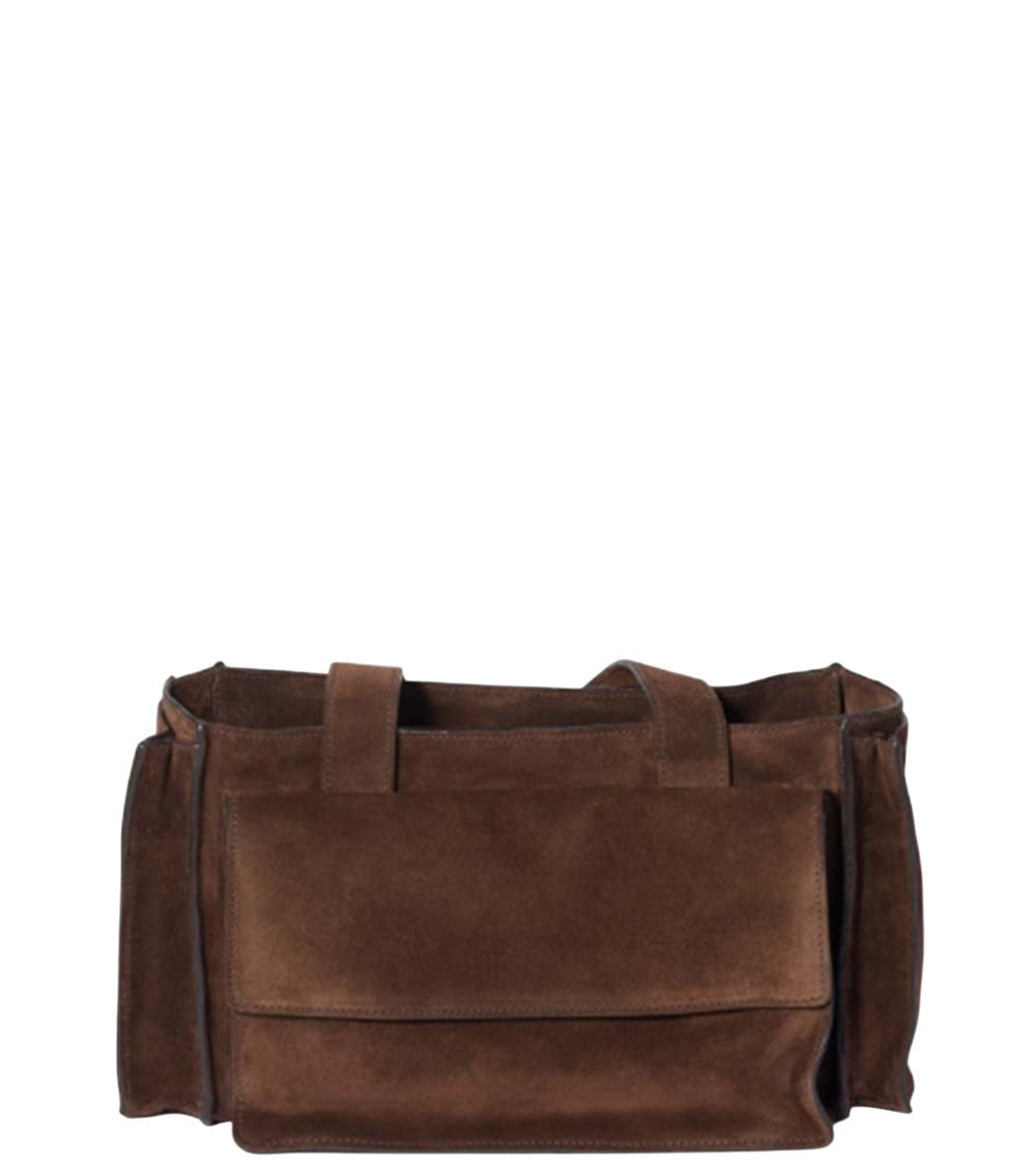 Dark Brown Utility Medium Shoulder Bag 3