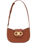 Brown Double Gancini mini Shoulder Bag 1