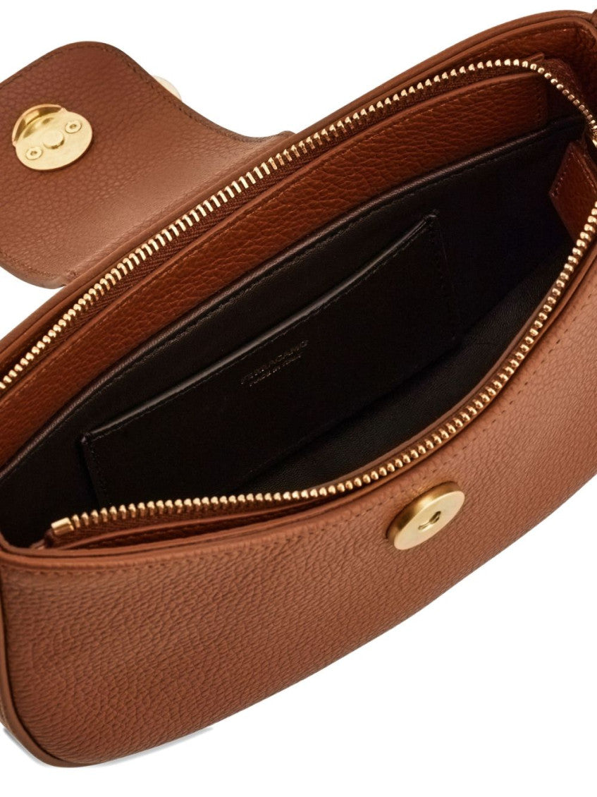 Brown Double Gancini mini Shoulder Bag 3