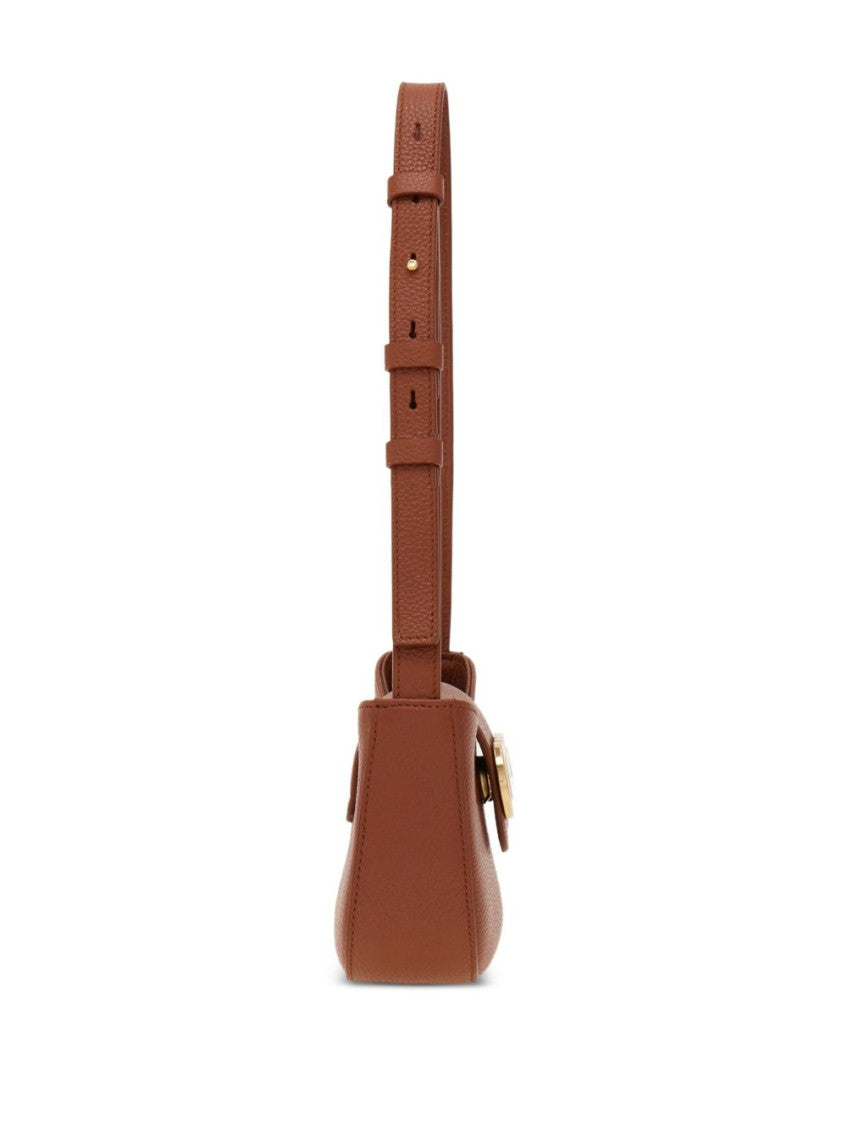 Brown Double Gancini mini Shoulder Bag 4