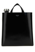 Black Leather Tote Bag 1