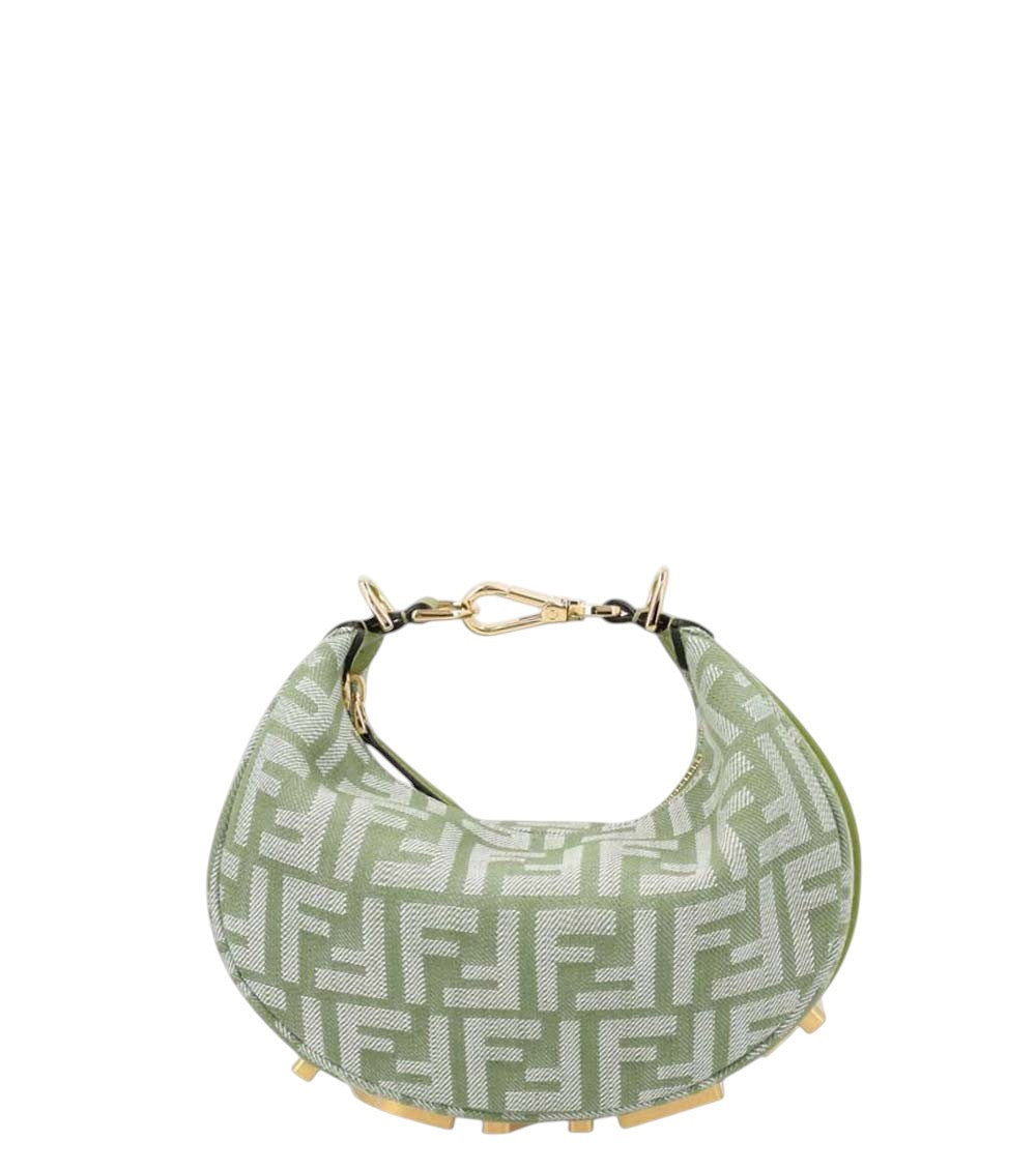 Green Fendigraphy Mini Crossbody Bag 2